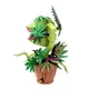 Конструктор букет цветы “Растение-Пиранья Audrey II” цветок каннибал хищник монстр людоед Марио орхидея на 327 элементов - изображение 4