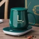 Кружка Lucky 400мл с подогревом от USB с крышкой / Чашка на подставке с ложкой - изображение 3