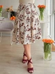 Fashions • Женская юбка в цветочек Stef Fashions 56-58 бежевый (1738-аз) - изображение 4