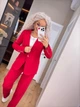 Fashions • Женский брючный костюм Вивальди Fashions 50-52 красный (2207-бу) - изображение 3