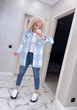Fashions • Жіноча сорочка в клітинку Veronica Fashions 58-60 блакитний (1746-бу) - зображення 4