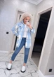 Fashions • Жіноча сорочка в клітинку Veronica Fashions 58-60 блакитний (1746-бу) - зображення 10