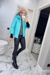 Fashions • Куртка женская с довязом "Dream" Fashions 58 бирюза (№3508/а-мк) - изображение 6