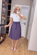 Fashions • Спідниця жіноча Дженні Fashions 42-44 фіолетовий (0826-бу) - зображення 5
