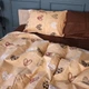Комплект постельного белья Mirson Двуспальный 175х210 см 17-0705 Toffee Hearts Бязь (2200010619676) - изображение 2