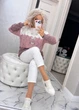 Fashions • Свитер женский Соломия Fashions 42-56 пудра (763-нс) - изображение 9