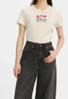 Футболка бавовняна жіноча Levi's The Perfect Tee 173692113 XS Кремова з принтом (5401105679415) - изображение 2