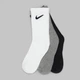 Набор женских носков высоких хлопковых Nike U Nk Everyday Cush Crew SX7664-964 34-38 3 пары Белый/Серый/Черный (194955549124) - изображение 5
