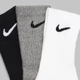 Набор женских носков высоких хлопковых Nike U Nk Everyday Cush Crew SX7664-964 34-38 3 пары Белый/Серый/Черный (194955549124) - изображение 6