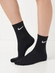 Набор женских носков высоких хлопковых Nike U Nk Everyday Cush Crew SX7664-964 34-38 3 пары Белый/Серый/Черный (194955549124) - изображение 2