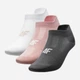 Набор женских носков коротких 4F Socks Cas F194 4FAW23USOCF194-91S 35-38 3 пары Разноцветный (5904698391226) - изображение 1