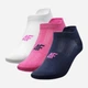 Набор женских носков коротких 4F Socks Cas F194 4FAW23USOCF194-95S 35-38 3 пары Разноцветный (5904698391271) - изображение 1