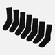 Набор женских носков высоких хлопковых 4F Socks Cas F219 4FWAW23USOCF219-20S 39-42 7 пар Черный (5904698436415) - изображение 1