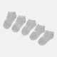 Набор женских носков коротких хлопковых 4F Socks Cas F214 4FWAW23USOCF214-27M 39-42 5 пар Серый (5904698436095) - изображение 3