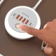 Мережевий зарядний пристрій - хаб на 6 портів з USB та Type-C 50W Cobrar зарядна станція - адаптер з функцією швидкої зарядки для телефону, білий (104230642) - зображення 4