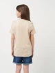 Подростковая футболка для девочки Nike K Nsw Tee Emb Futura Lbr FZ5177-126 156-166 см Бежевая (197596782004) - изображение 2