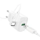 Зарядное устройство HOCO C140A Smart 18W 1xUSB QC3.0 с кабелем USB to Type-C EU белый (3865EF10E8ED) - изображение 2