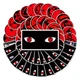 Набор стикеров наклейки Наруто Шаринган 50 штук Naruto Sharingan - изображение 1