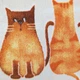 Плед флісовий Котики Бежевий Love You З малюнком 150 x 200 см - изображение 4