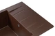 Кухонная мойка гранит GRANADO Linares Marron (0806) + сифон одинарный для кухонной мойки Nova - изображение 4