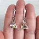 Комплект прикрас Hand Made жіночий з кристалами хамелеонами Swarovski кольору Crystal AB - зображення 3