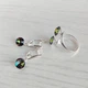 Комплект прикрас Hand Made жіночий з кристалами Swarovski кольору Vitrail Medium - зображення 5