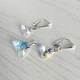 Комплект прикрас Hand Made жіночий з кристалами хамелеонами Swarovski кольору Crystal AB - зображення 6