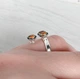 Набір прикрас Hand Made з яскравими кристалами Swarovski кольору Volcano - зображення 3