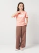 Подростковая футболка для девочки Puma Ess No. 1 Logo 68489218 146-152 см Pink Fruit (4067983815805) - изображение 3