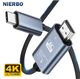 Кабель Nierbo USB-C на HDMI 4K 30hz 2 метра высокой четкости для дома и офиса USB Type-C to HDMI - изображение 1