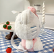 Hello Kitty рюкзак игрушка плюшевая мягкая для девочки Китти белый 23см (AN)20988 - изображение 6