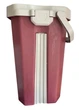 Набор для уборки швабра лентяйка с ведром 8 л Scratch cleaning Mop Red 360° С отжимом и складной ручкой Сменные насадки из микрофибры (1004) - изображение 7