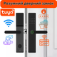 Розумний дверний замок з Wi-Fi відбитком пальця і ключ-картою KHS-D11Чорний (JDT-0847109) - зображення 2