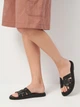 Женские шлепанцы кожаные PARADIZE SHOES SL-1202 41 26.7 см Черные (ROZ6501062259) - изображение 2