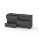 Комод Metkas Home A025 1500x420x708 ЛДСП Антрацыт - изображение 2