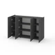 Комод Metkas Home B020 1400x350x920 ЛДСП Антрацит - изображение 2