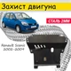 Защита двигателя Renault Scenic 2002-2009 V-все, Закрывает - КПП и ДВС поддон картера. - изображение 1