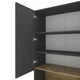 Пенал Metkas Home B002 800x350x2130 ЛДСП Антрацит - Дуб Артізан - зображення 3