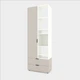 Шафа Metkas Home A001R 800x420x2300 ЛДСП Кашемір - Білий Сніг - зображення 2
