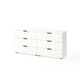 Комод Metkas Home A025 1500x420x708 ЛДСП Белый Снег - изображение 1