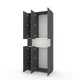 Шкаф Metkas Home B001 900x350x2130 ЛДСП Антрацит - Белый снег - изображение 2