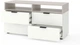 Тумба ТВ Metkas Home 1200 х 420 х 625 мм Белый снег - Кашемир (MA020-BK) - изображение 2