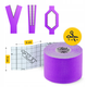 Стрічка кінезіологічна (кінезіо тейп) 4FIZJO 5 см x 5 м Violet (P-5907739318817) - зображення 7