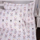 Простынь на резинке MirSon Kids Time 17-0529 Bunnies white 80х160 + 10 см Бязь (2200008620141) - изображение 4