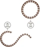 Бордюр газонный Bradas Easy 40 мм х 10 м с комплектом колков Коричневый (OBEBR4010SET) - изображение 3