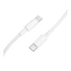 Кабель синхронизации Borofone BX117 Premium 60W/3A Type-C to Type-C 1m White (37164_3610594) - изображение 4