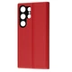 Чехол Fiji Shell для Samsung Galaxy S24 Ultra (S928) книжка с магнитом и защитой камеры Red - изображение 3