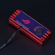Охолоджуючий радіатор з кулером та дисплеєм температури для M2 2280 SSD NVMe червоний - зображення 2