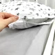 Натуральное постельное белье для кровати 160х80 см с пододеяльником 140х110 см Oh My Kids "Серые звездочки" - изображение 6