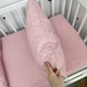 Детское постельное белье для девочки 160х80 см с пододеяльником 170х120 см Oh My Kids «Dots» розовый - изображение 6